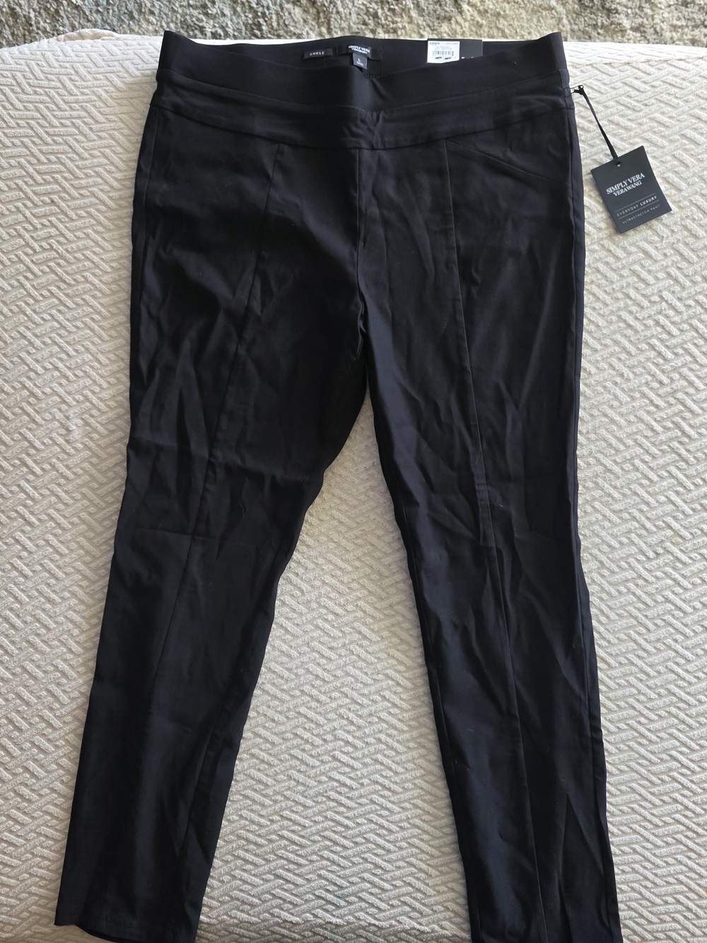 Simply Vera Vera Wang Black Skinny Ankle Pants - Picture 1 of 4
